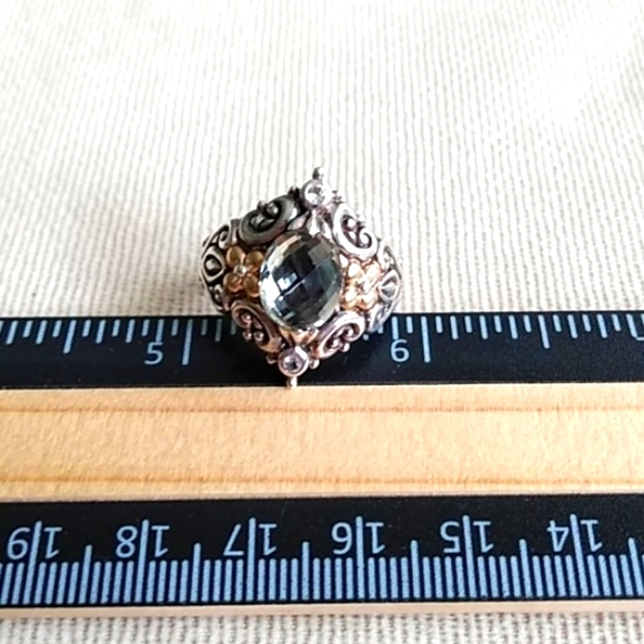 BARBARA BIXBY GREEN QUARTZ STERLING SILVER RING - Picture 7 of 10